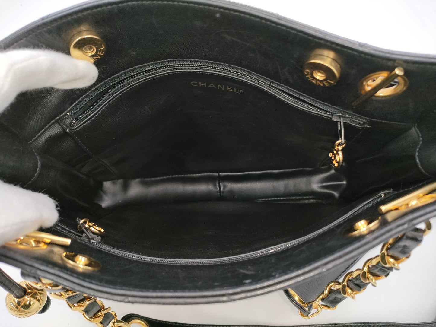 CHANEL Lamb Chain Tote Bag