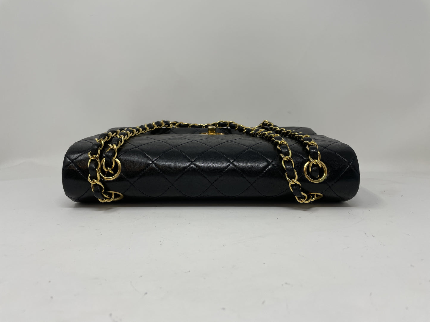 CHANEL CHANEL Shoulder Bag Matelasse Double Flap Black Shoulder Bag