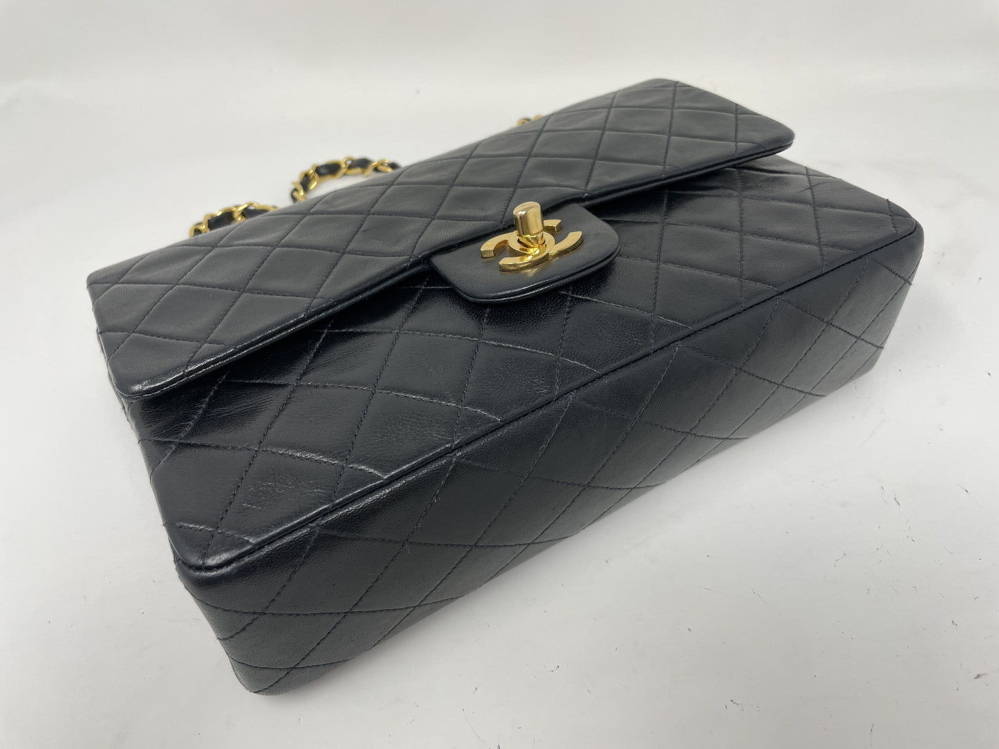 CHANEL CHANEL Shoulder Bag Matelasse Double Flap Black Shoulder Bag