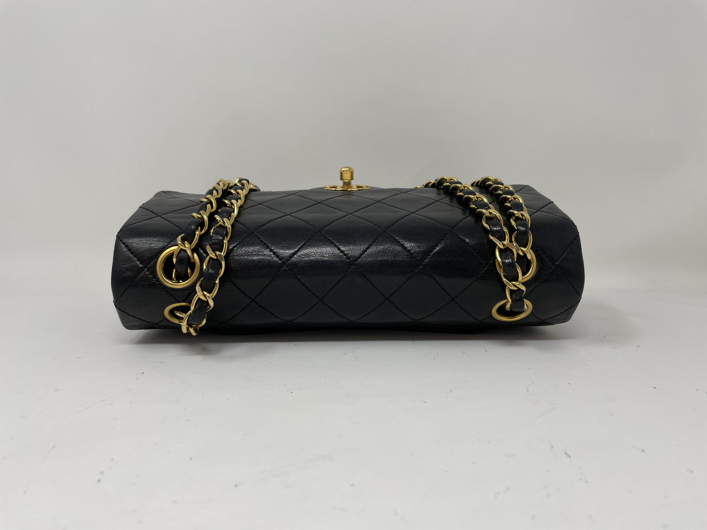 CHANEL CHANEL Shoulder Bag Matelasse Double Flap Black Shoulder Bag
