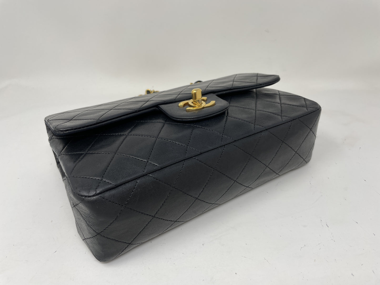 CHANEL CHANEL Shoulder Bag Matelasse Double Flap Black Shoulder Bag