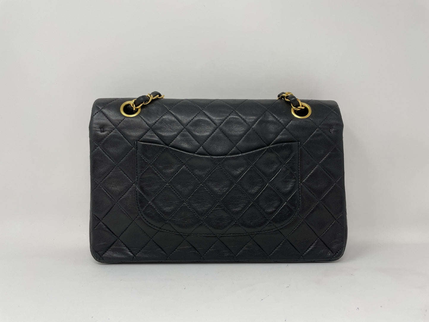 CHANEL CHANEL Matelasse Double Flap Shoulder Bag Black Shoulder Bag
