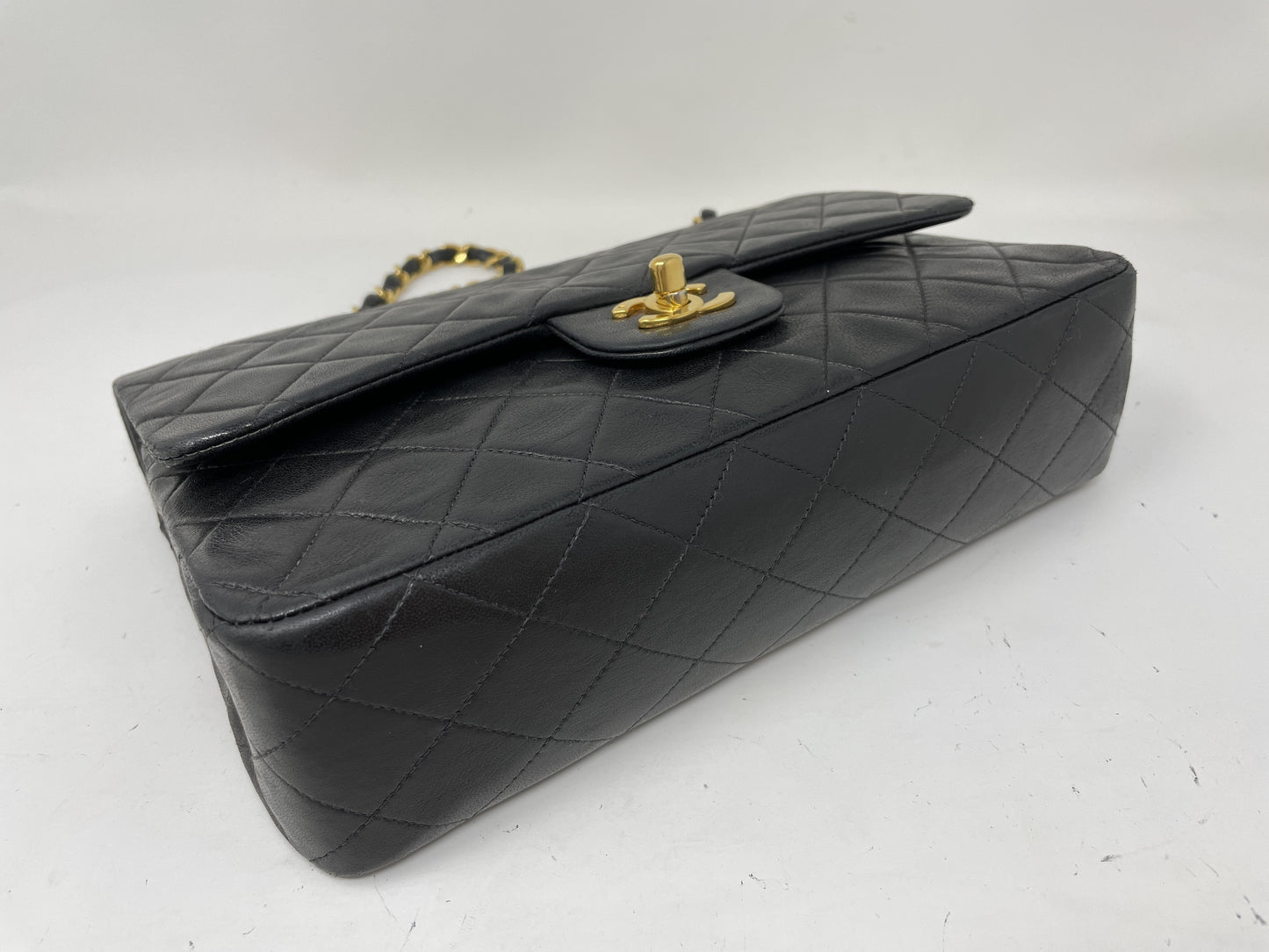CHANEL CHANEL Matelasse Double Flap Shoulder Bag Black Shoulder Bag