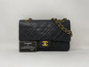 CHANEL CHANEL Matelasse Double Flap Shoulder Bag Black Shoulder Bag