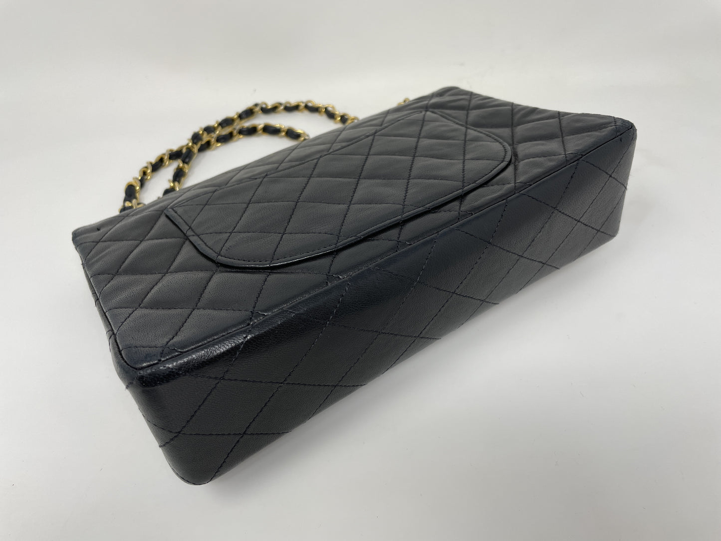 CHANEL CHANEL Matelasse Double Flap Shoulder Bag Black Shoulder Bag