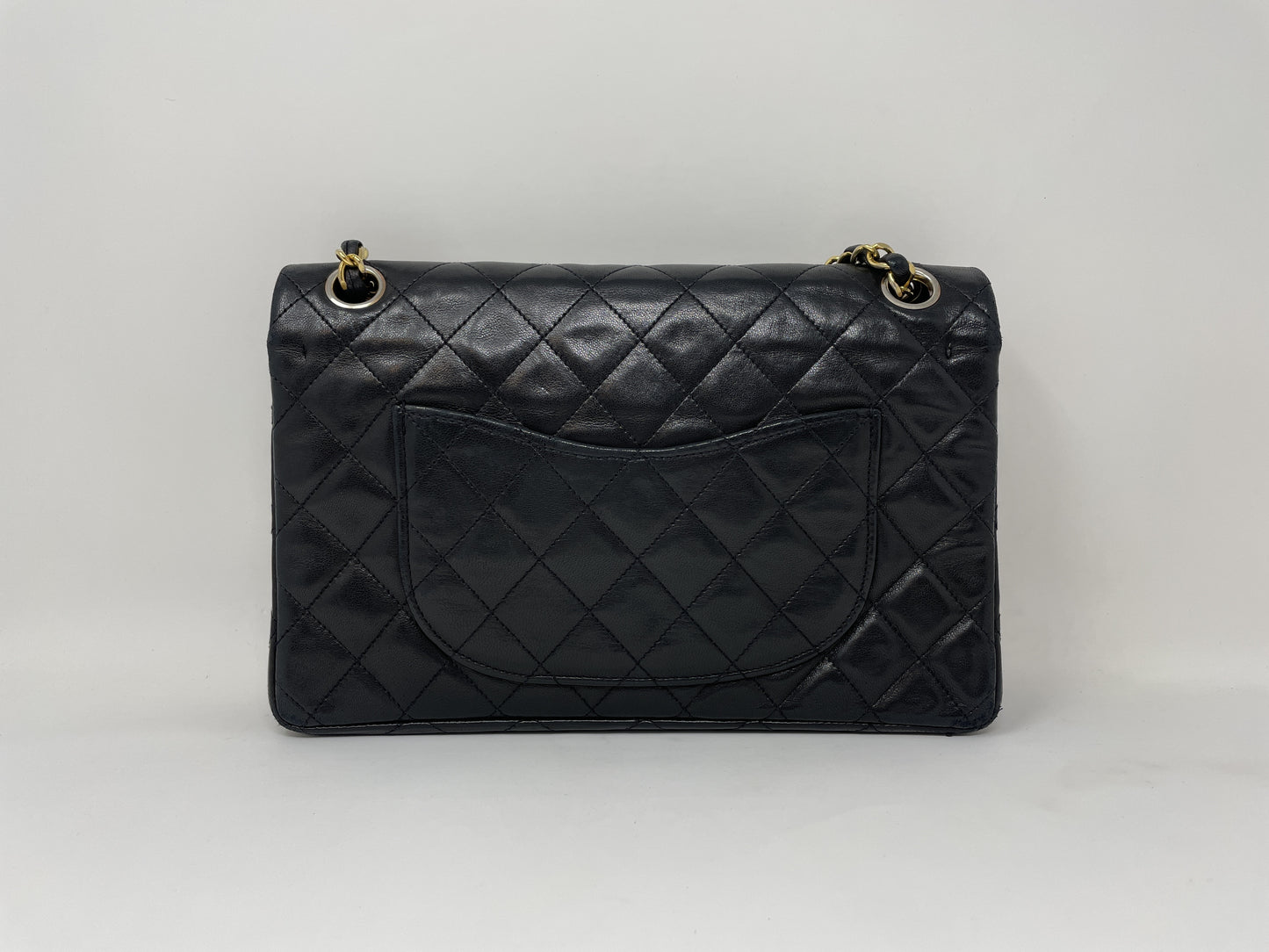 CHANEL CHANEL Matelasse Double Flap Shoulder Bag Black Shoulder Bag