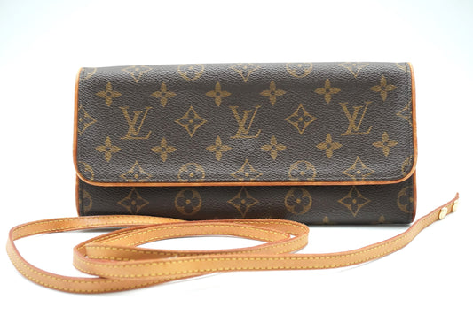 LOUIS VUITTON Monogram Pochette Twin GM M51852 Shoulder Bag