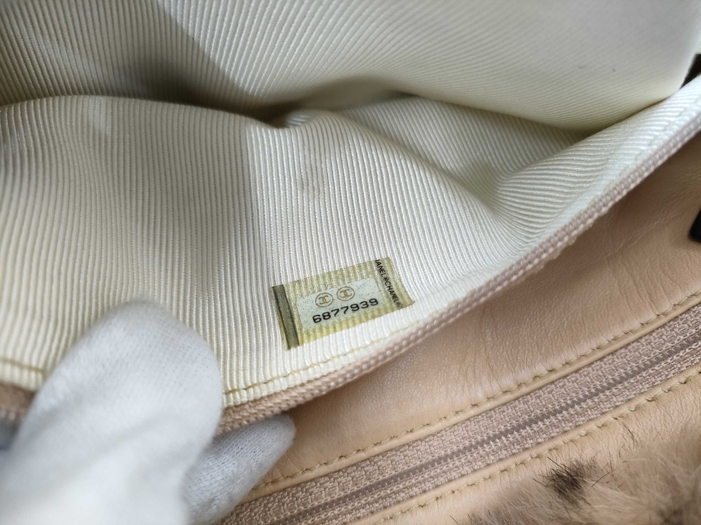CHANEL Chanel Fur Matelasse Shoulder Bag