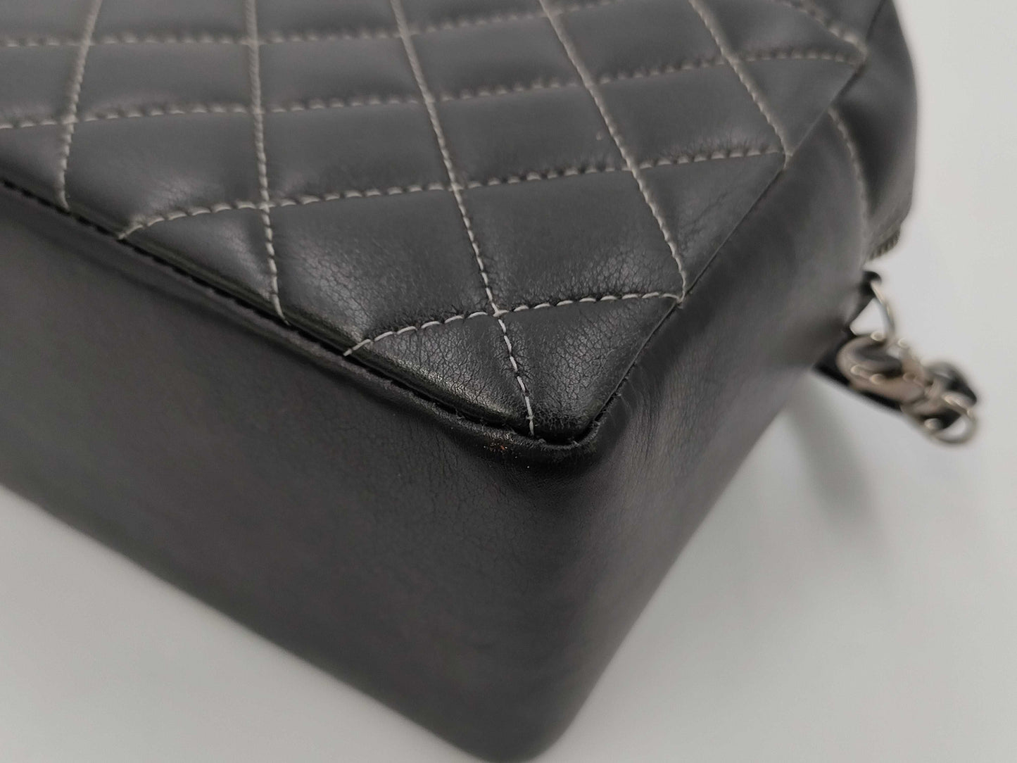 CHANEL Deka Coco Mark 2-way Handbag