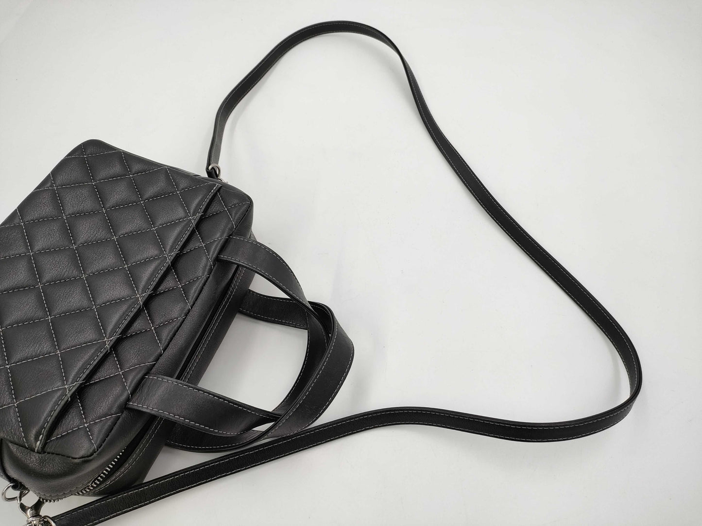 CHANEL Deka Coco Mark 2-way Handbag