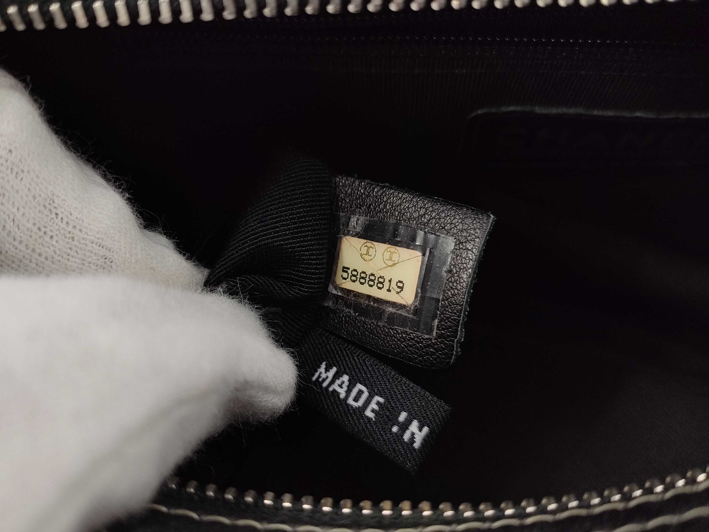 CHANEL Deka Coco Mark 2-way Handbag