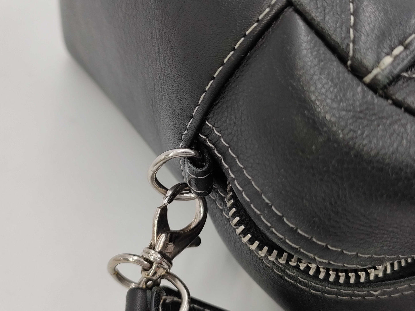 CHANEL Deka Coco Mark 2-way Handbag