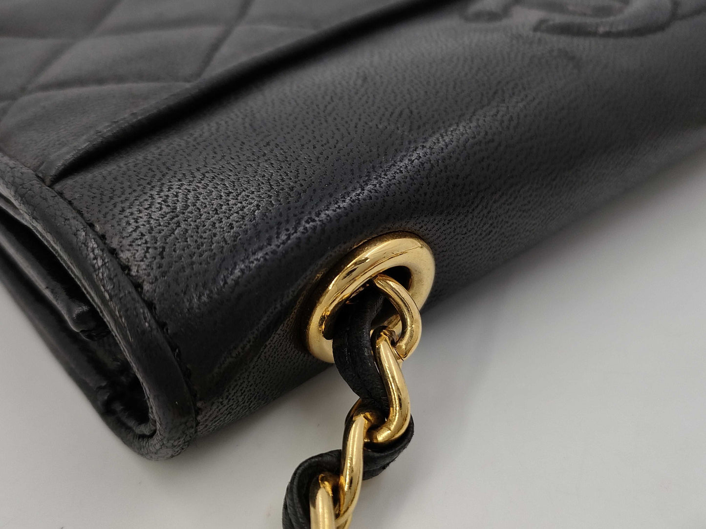 CHANEL Lamb Matelasse Coco Mark Shoulder Bag