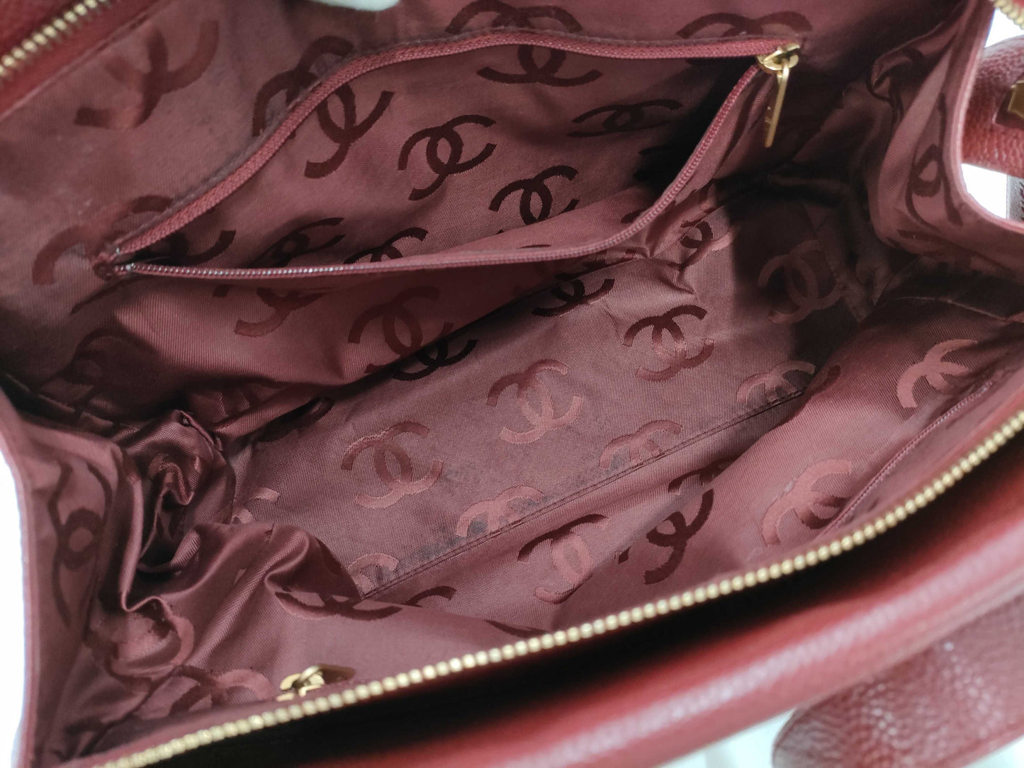 CHANEL Caviar Coco Mark Handbag