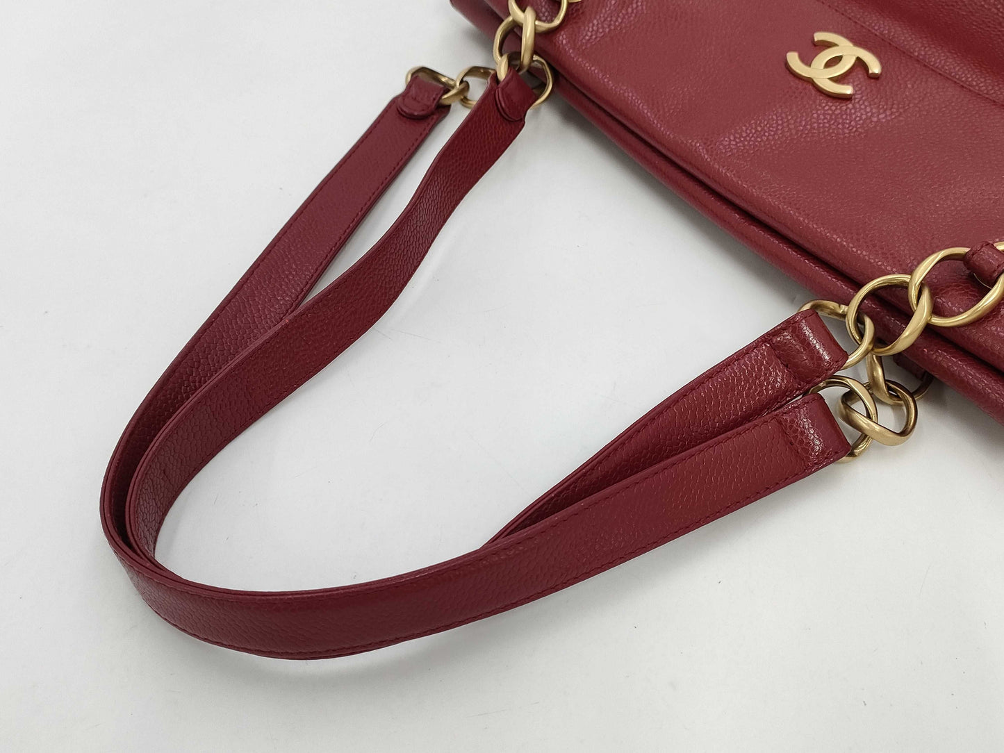 CHANEL Caviar Coco Mark Handbag