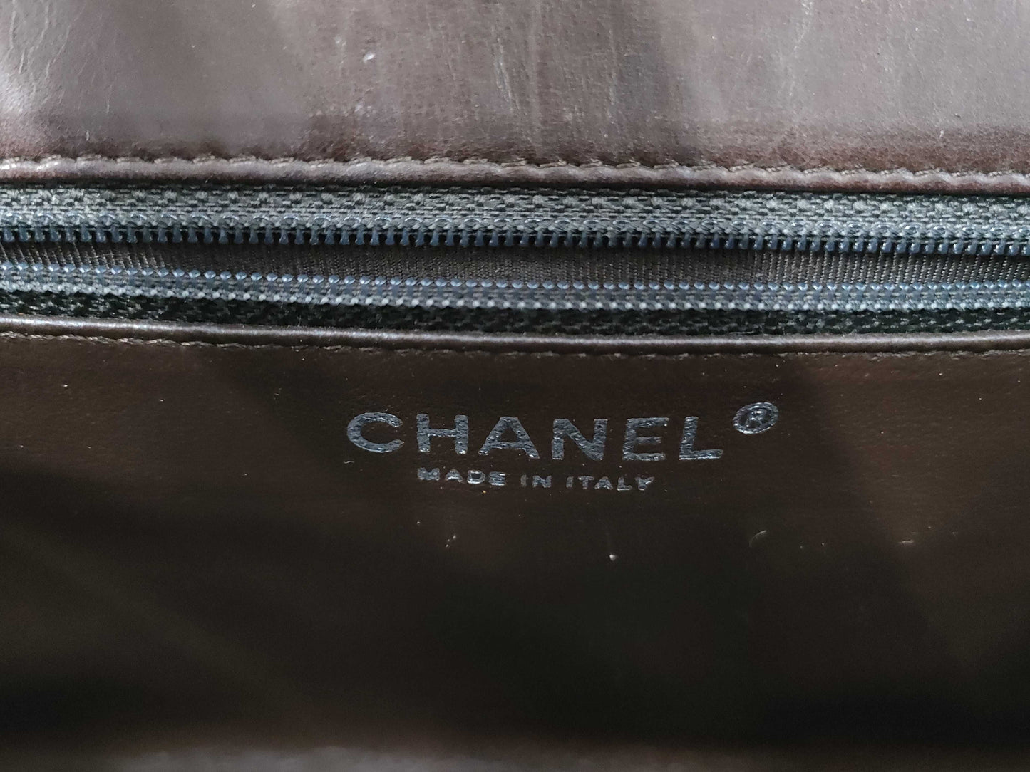 CHANEL Brown Lambskin Handbag