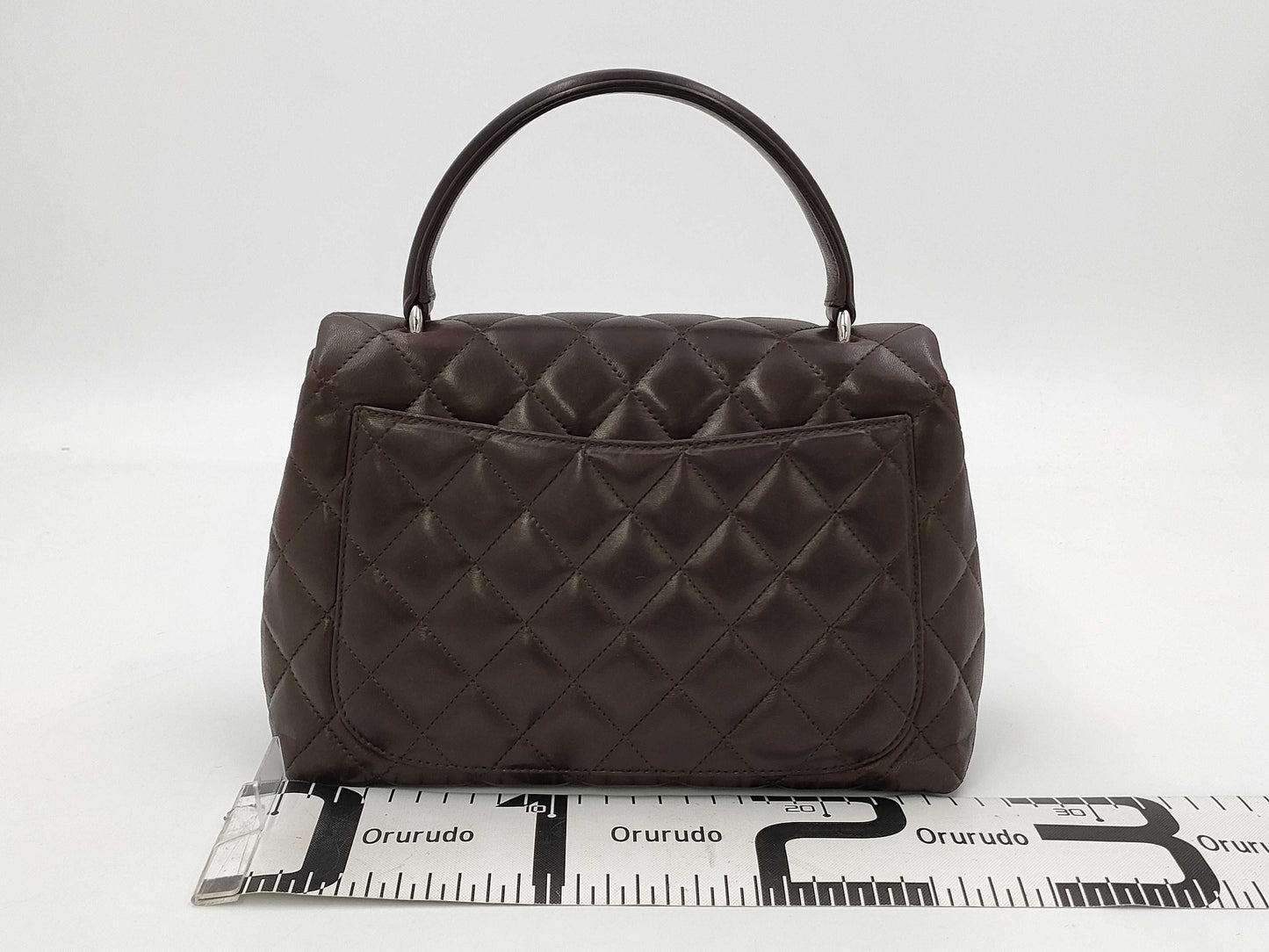 CHANEL Brown Lambskin Handbag