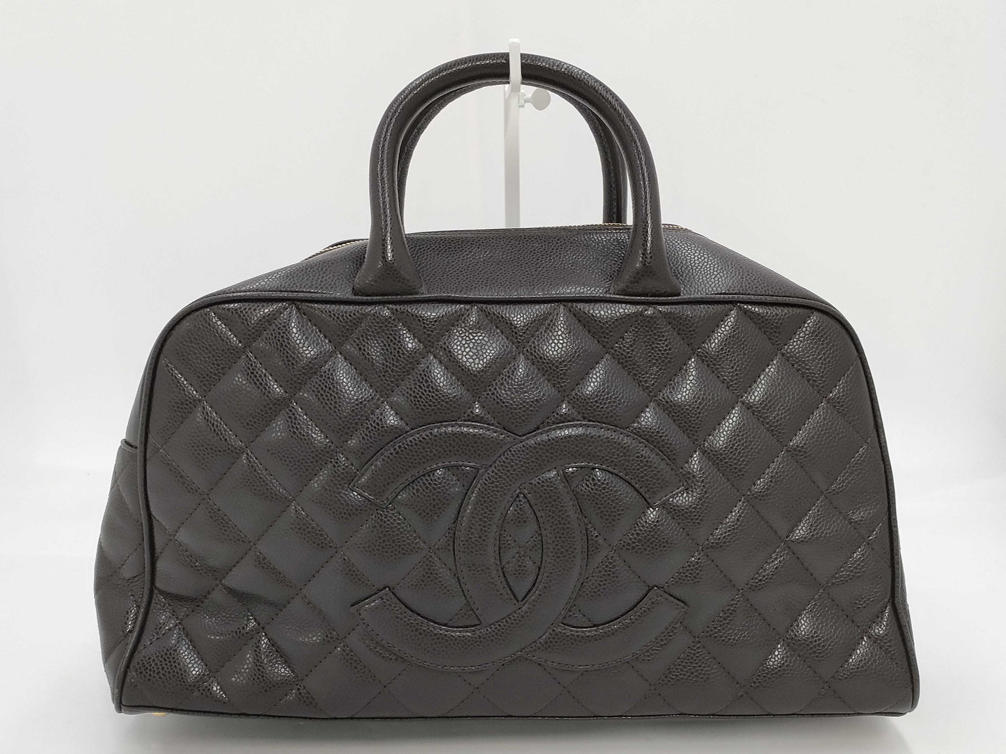 CHANEL Caviar Deca Coco Mark Handbag