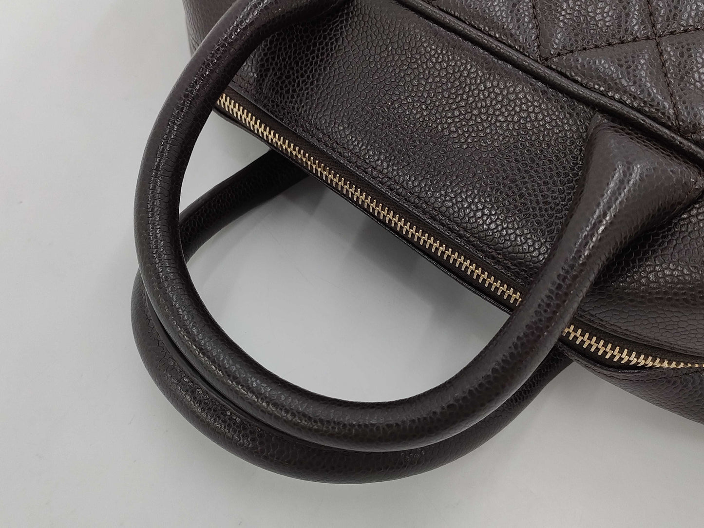 CHANEL Caviar Deca Coco Mark Handbag