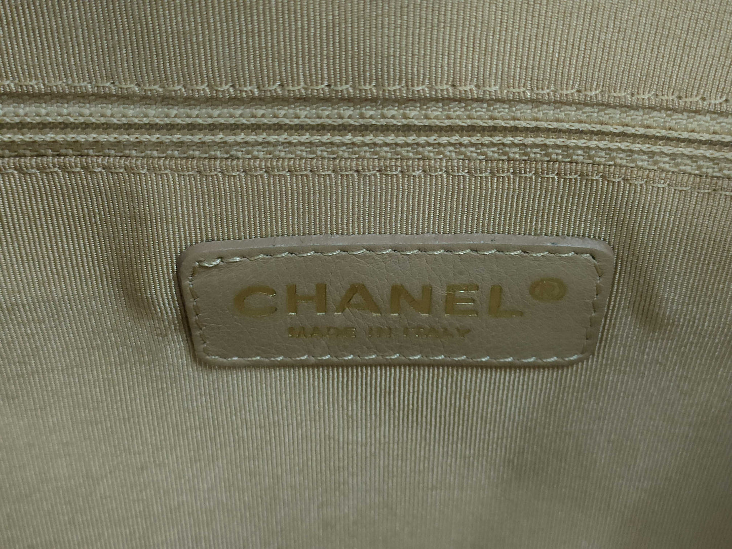 CHANEL Caviar Deca Coco Mark Handbag
