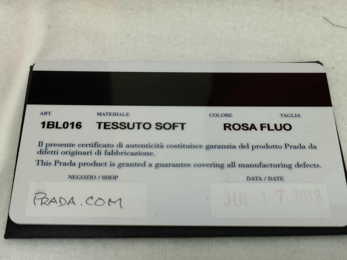 PRADA Nylon Tessuto Waist Pouch 1BL016 Box, dust bag, and G card included