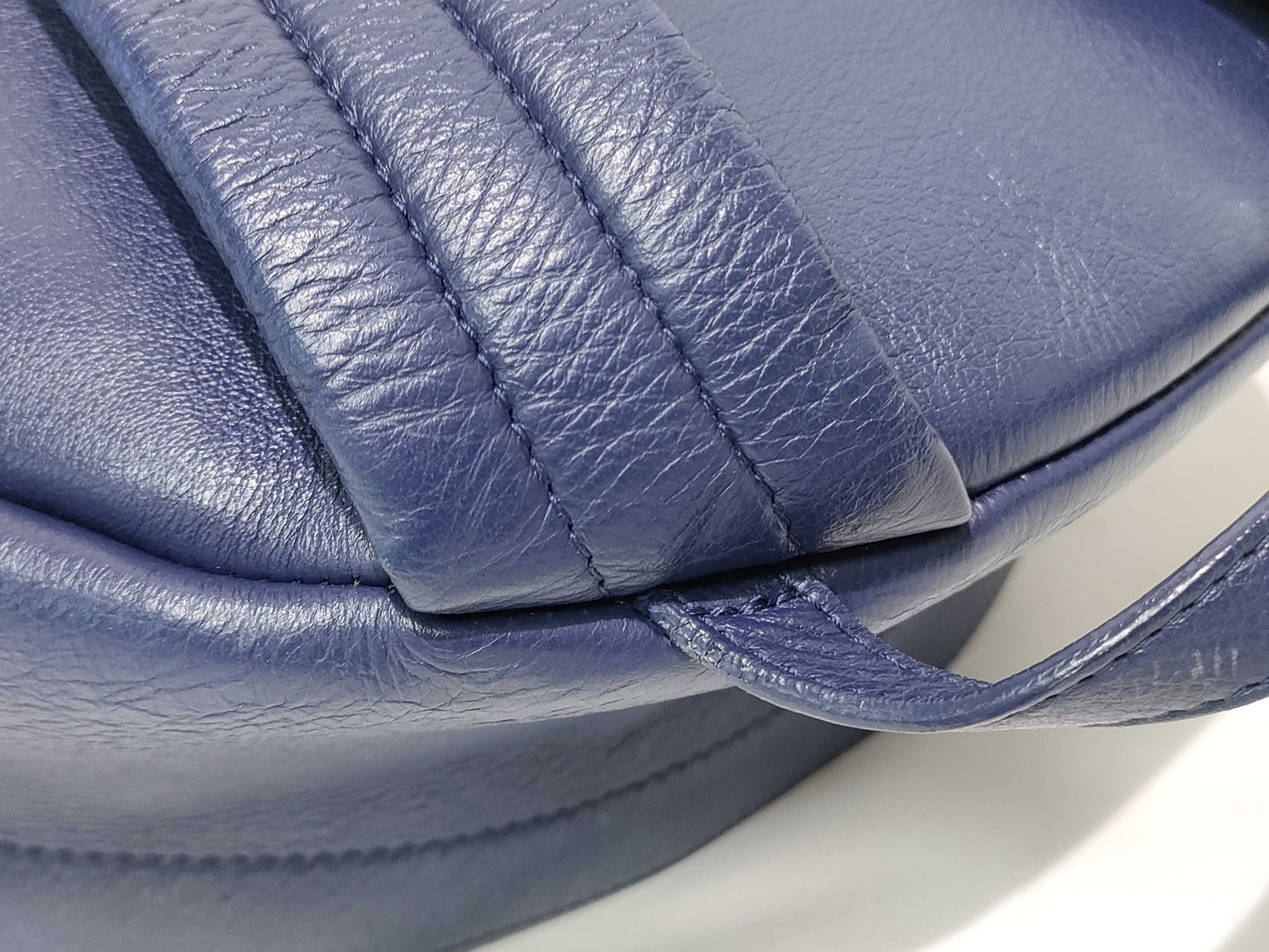BALENCIAGA Everyday Leather Navy Backpack