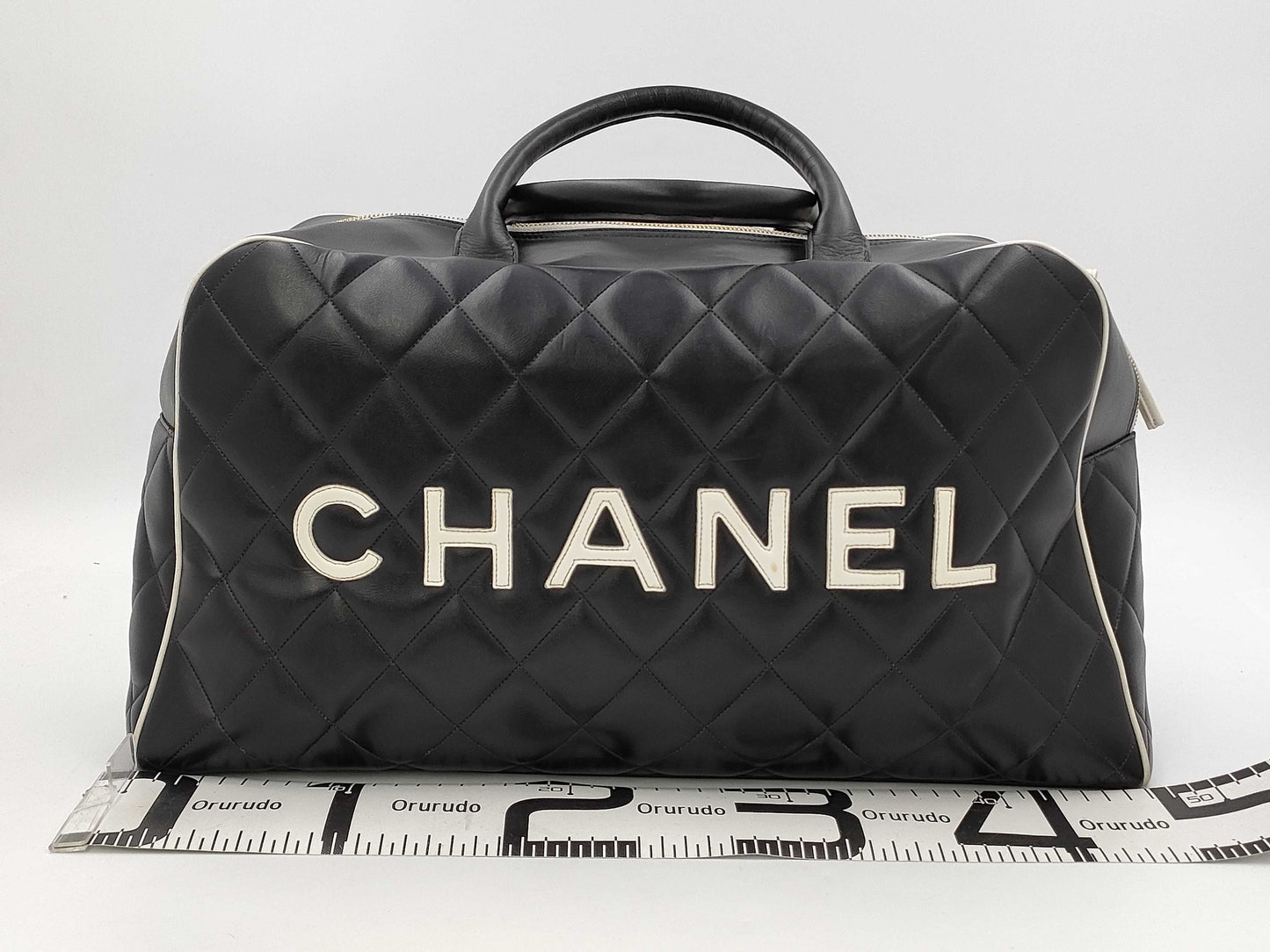 CHANEL Matelasse Lambskin Boston Bag with Seal, No. 3 Boston Bag