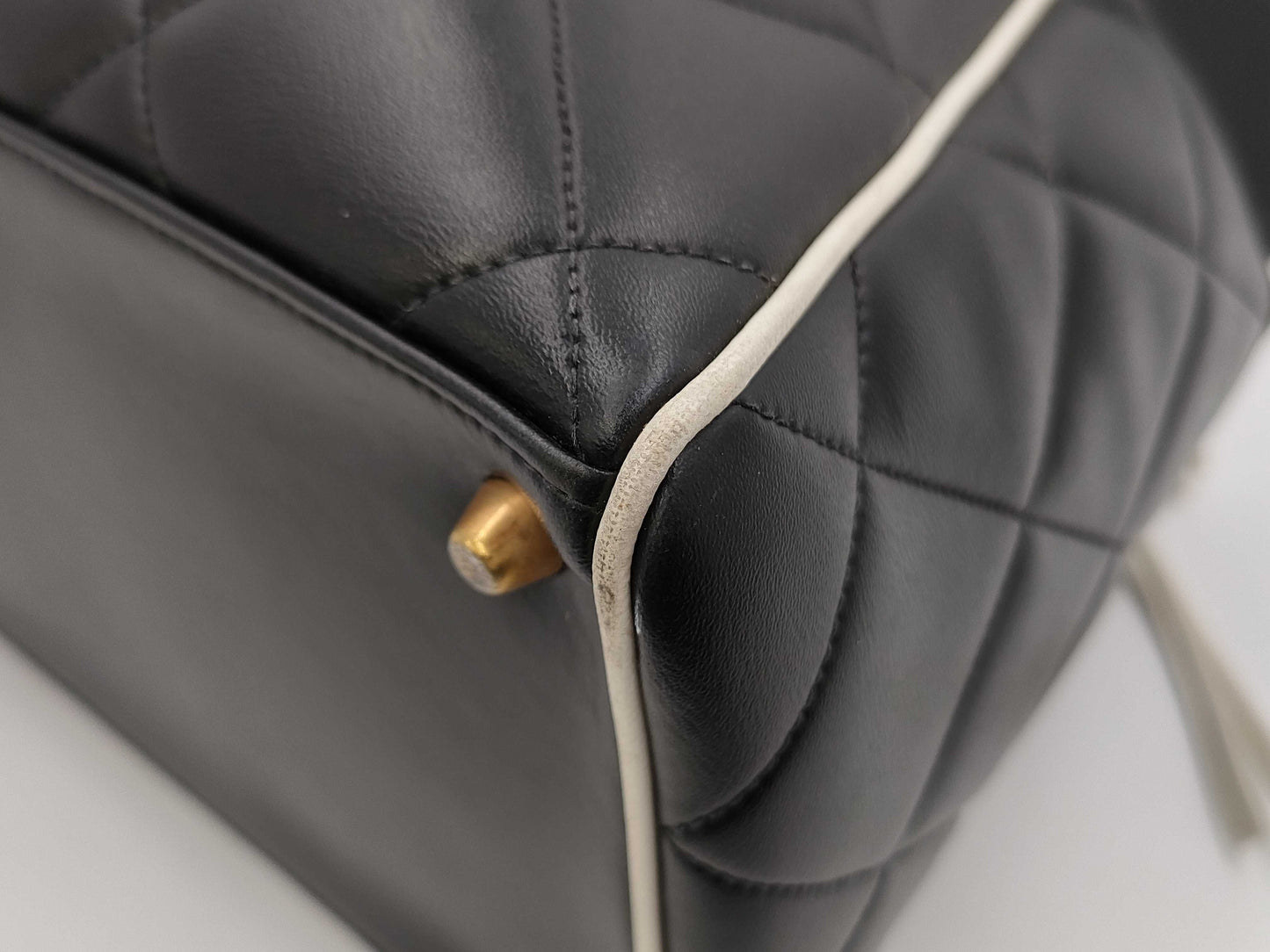 CHANEL Matelasse Lambskin Boston Bag with Seal, No. 3 Boston Bag