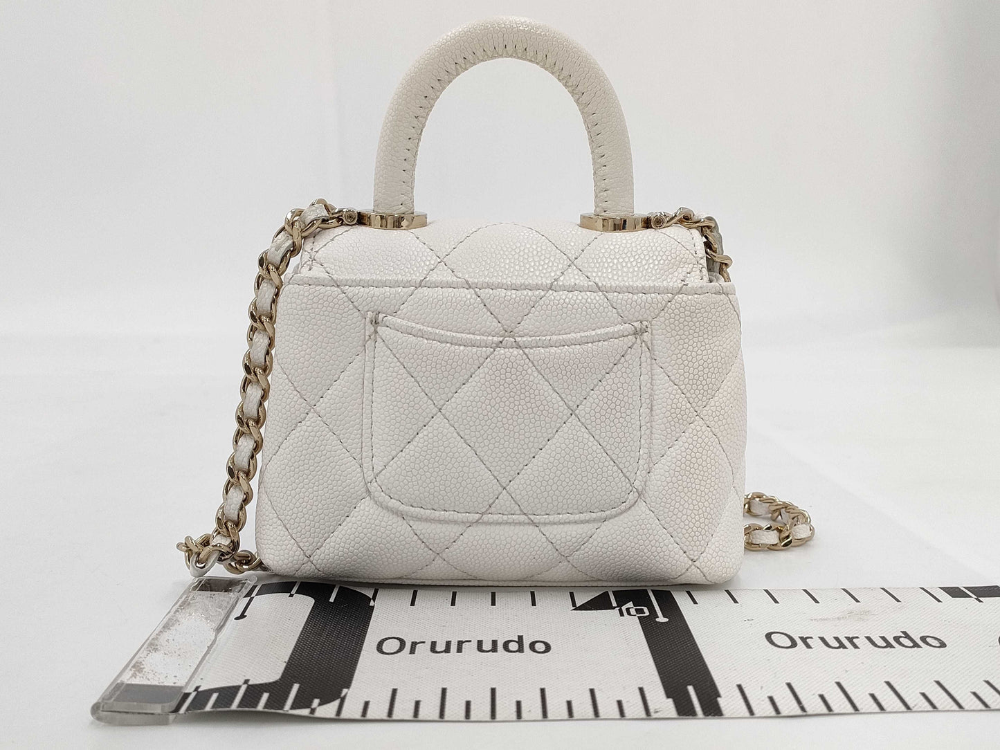 CHANEL Coco Handle Micro Caviar Skin 2-Way Shoulder Bag Random Serial Number Shoulder Bag