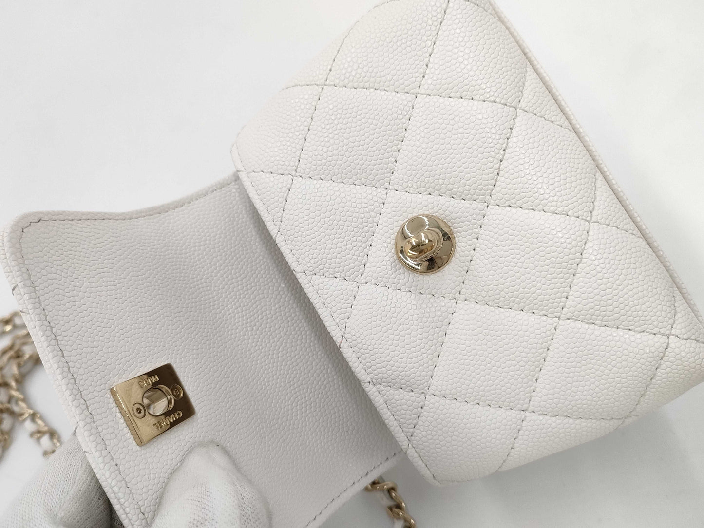 CHANEL Coco Handle Micro Caviar Skin 2-Way Shoulder Bag Random Serial Number Shoulder Bag