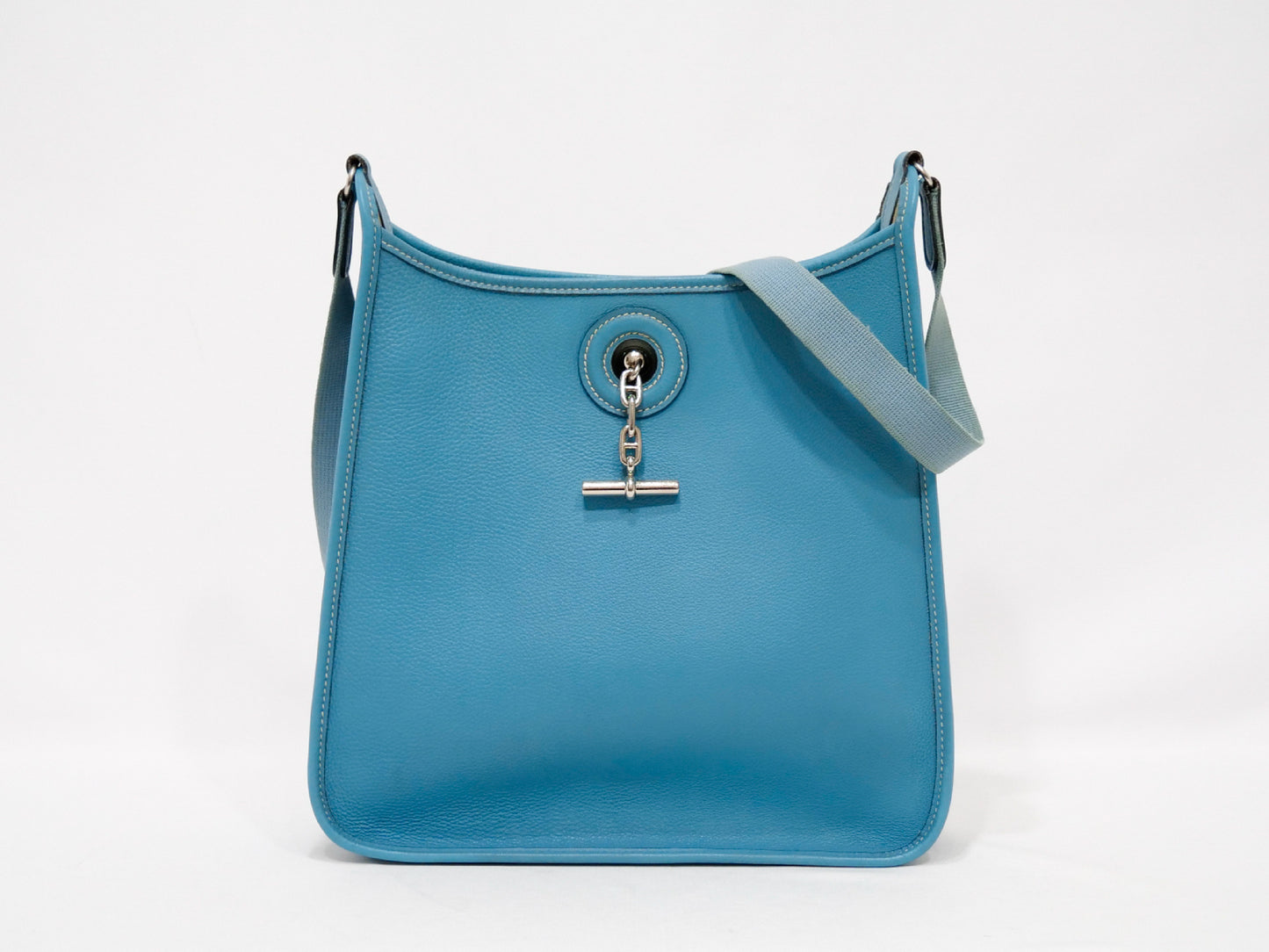 HERMES Vespa Blue Shoulder Bag