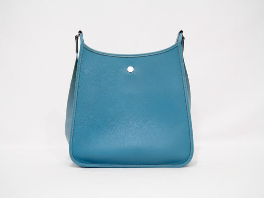 HERMES Vespa Blue Shoulder Bag