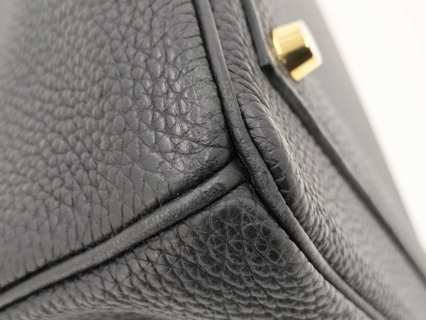HERMES Birkin 40 Togo C Stamp with Yacht Padlock and Twilly Handbag