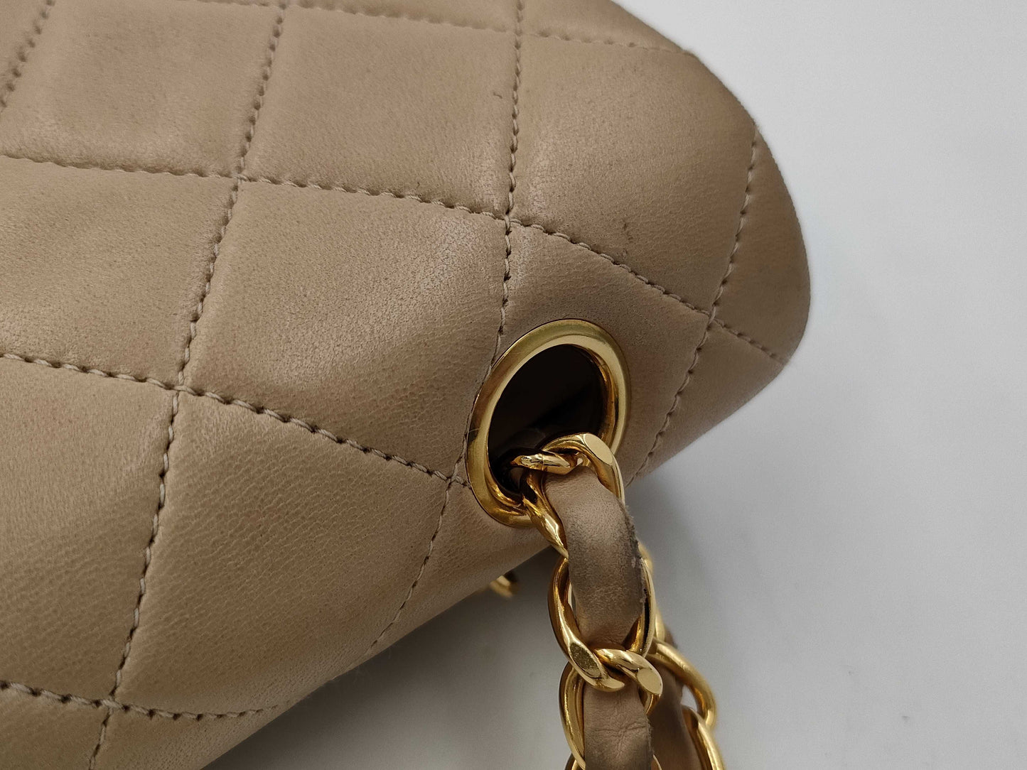 CHANEL Matelasse 23 Double Double Beige Shoulder Bag 2412146
