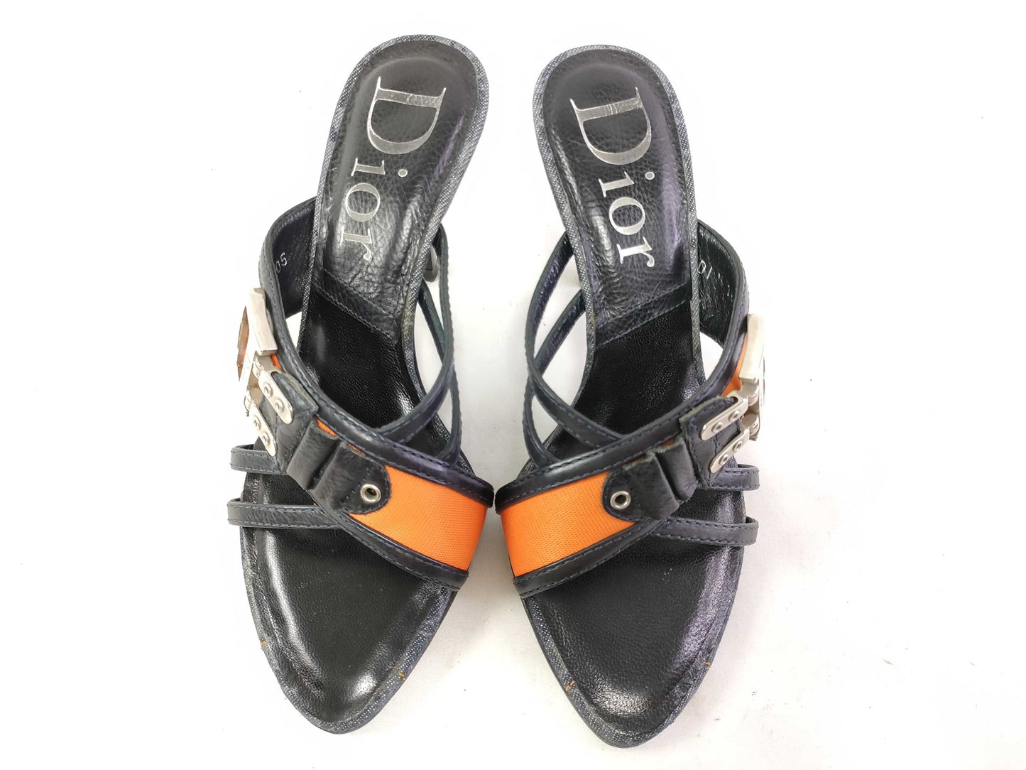 Dior Christian Dior Heel Shoes Pumps Mules Trotter Galliano Period D Metal Sandals