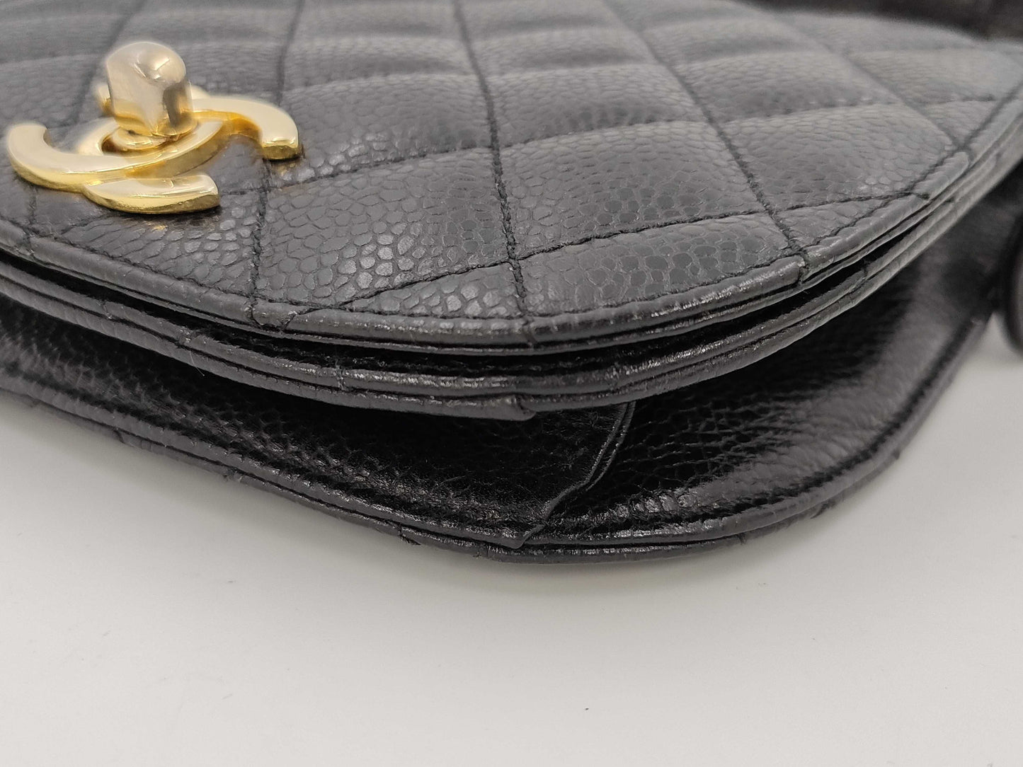 CHANEL Coco Mark Matelasse Waist Bag Seal Guarantee Waist Bag