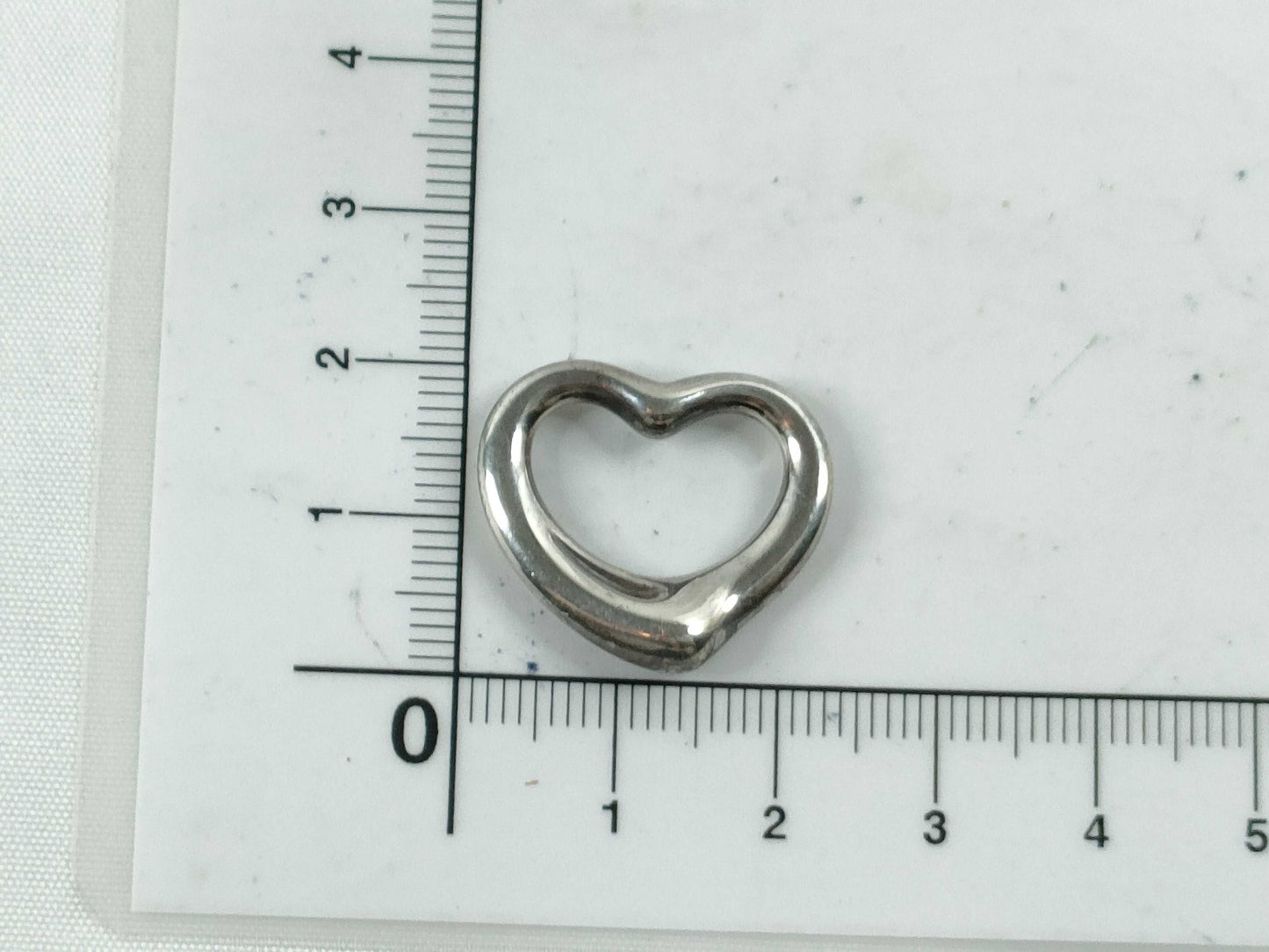 Tiffany & Co. Tiffany Open Heart Necklace Top with Box and Dust Bag