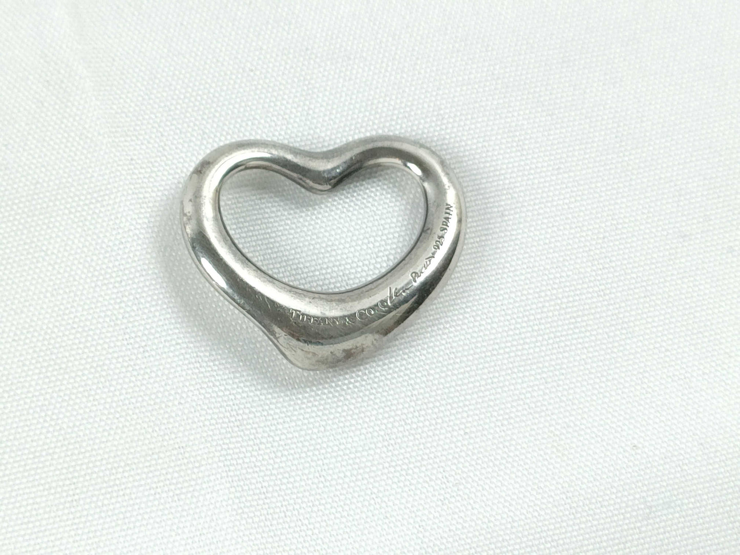 Tiffany & Co. Tiffany Open Heart Necklace Top with Box and Dust Bag