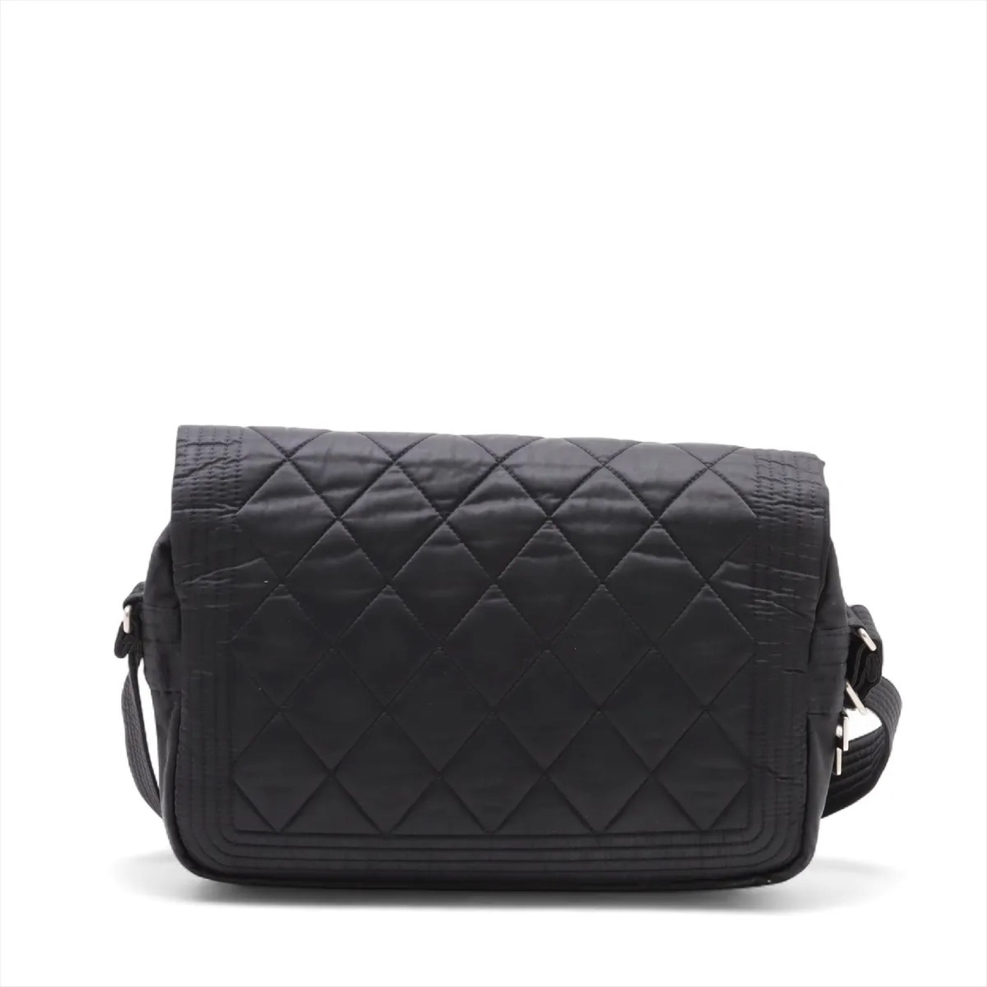 CHANEL Sport Line Messenger Bag with Coco Mark Quilted Nylon. 10328801 Shoulder Bag