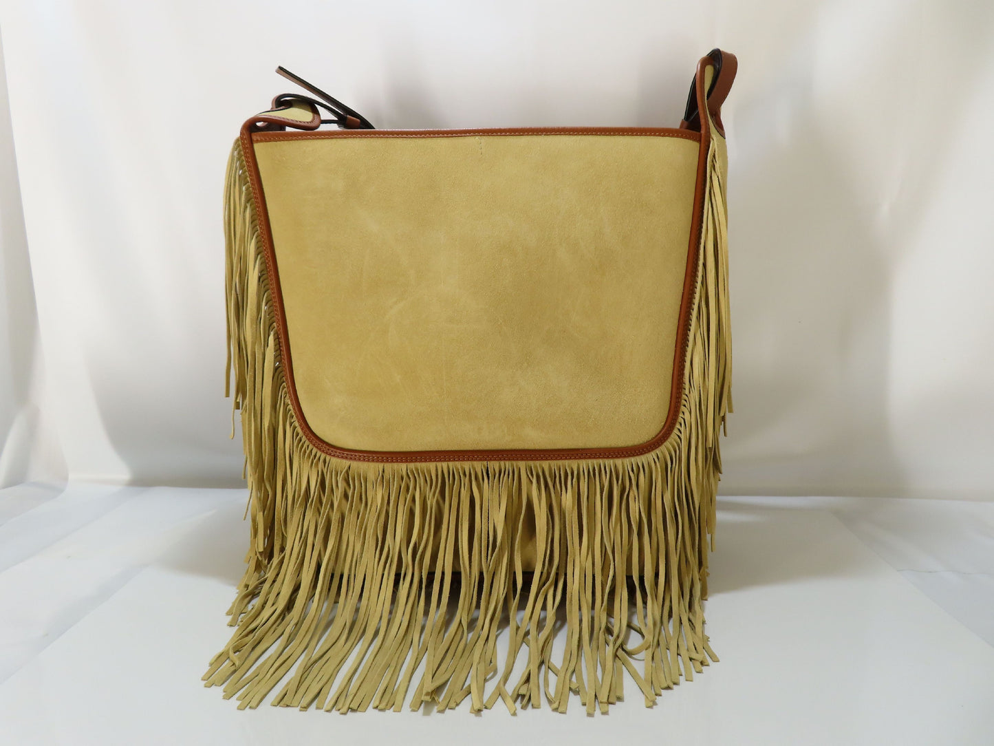 LOEWE Suede Fringe Shoulder Bag