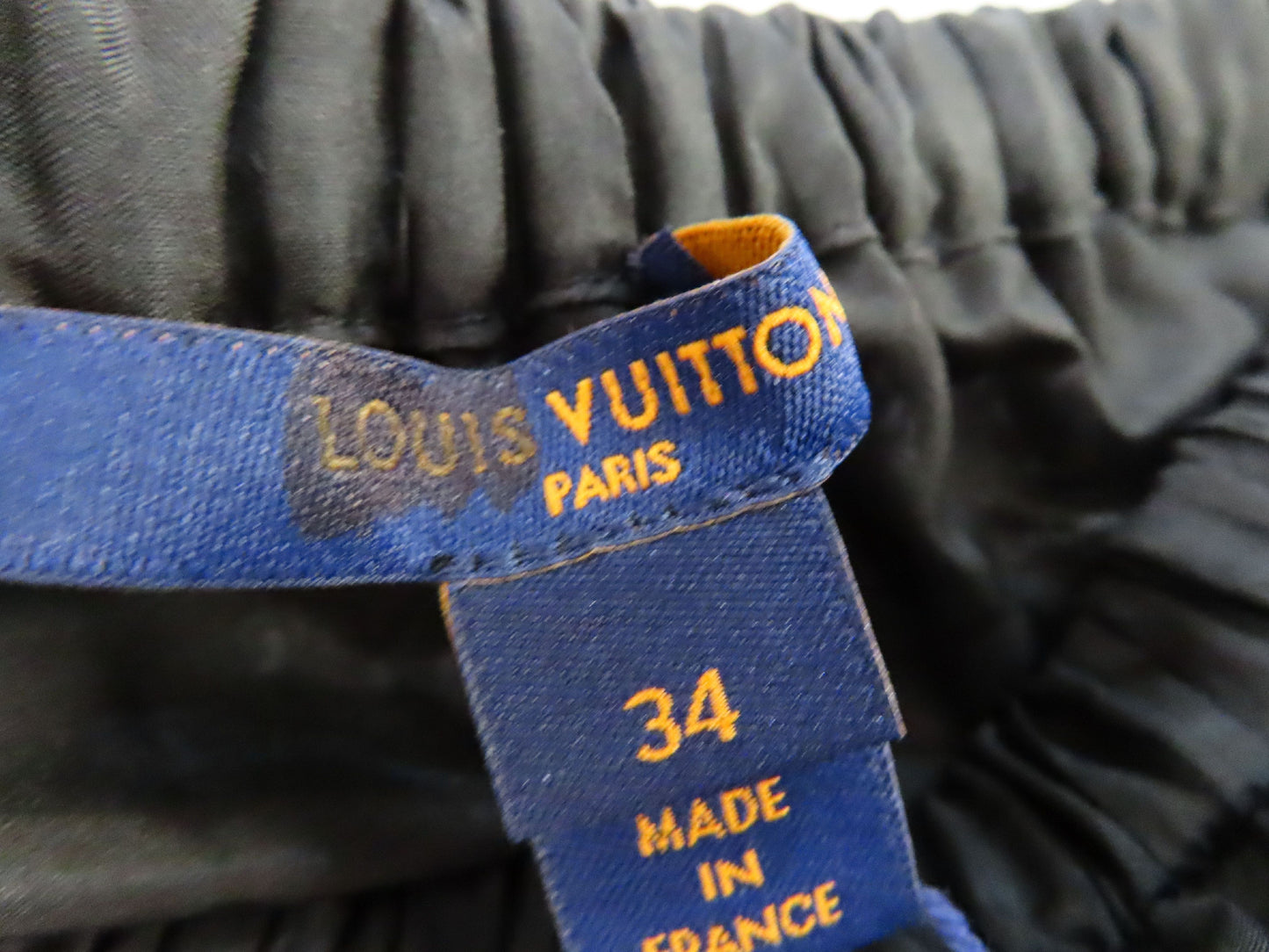 LOUIS VUITTON Nylon Patchwork Embroidered Floral Skirt