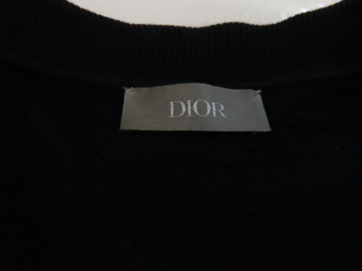 Dior Christian Dior 20AW Atelier Logo Crew Neck Sweatshirt, Black, Size: XS, 043J655A0531, Tops
