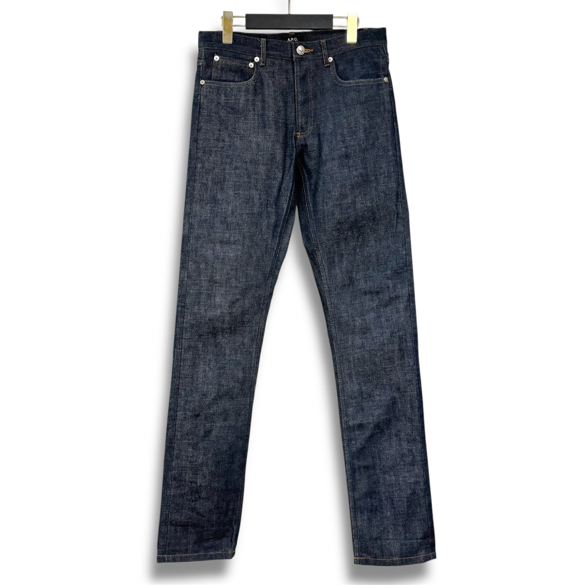 A.P.C. PETIT STANDARD Rigid Denim, 28-inch, Made in Vietnam, Kaihara Selvedge, Red Selvedge, Waist 80cm x Rise 19.5cm x Inseam 85cm x Leg Opening 18cm