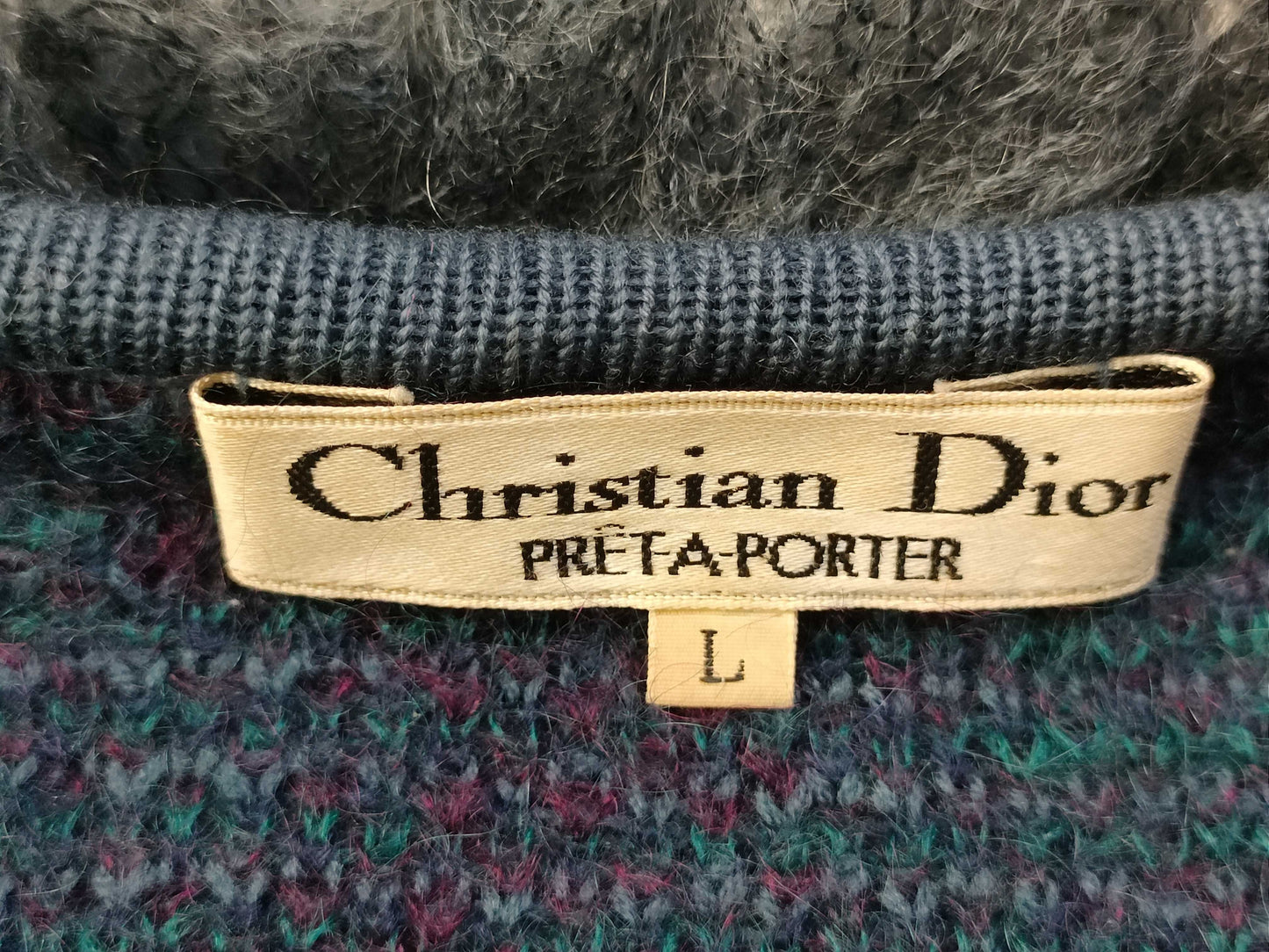 Dior Dior Knit Ruffle Ribbon Top