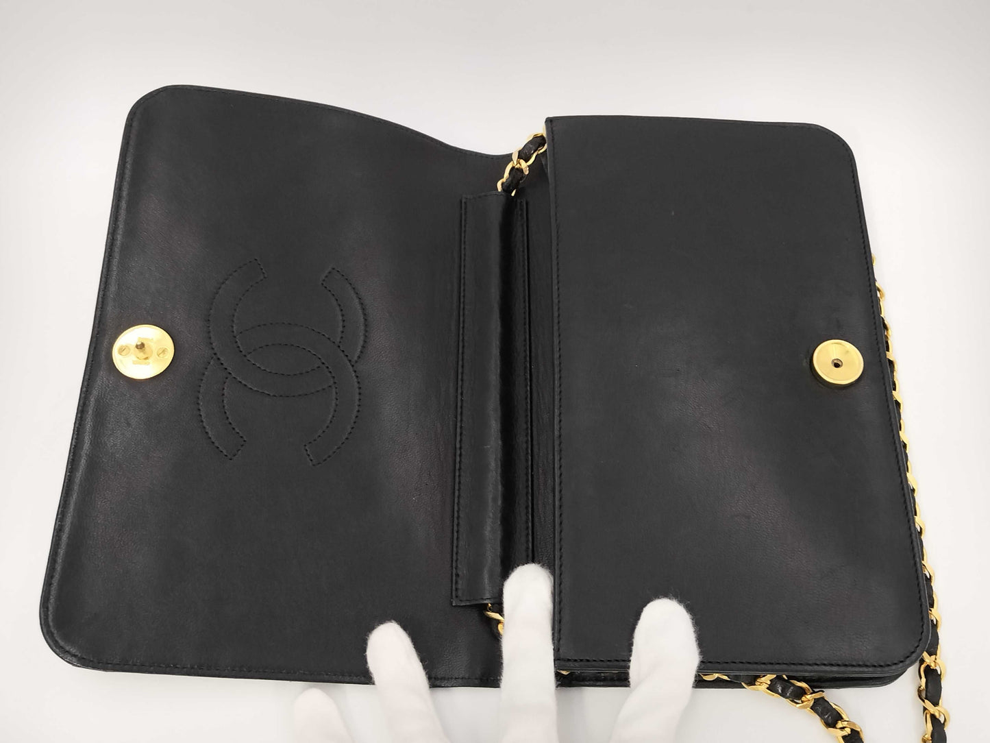 CHANEL Push Lock Shoulder Bag