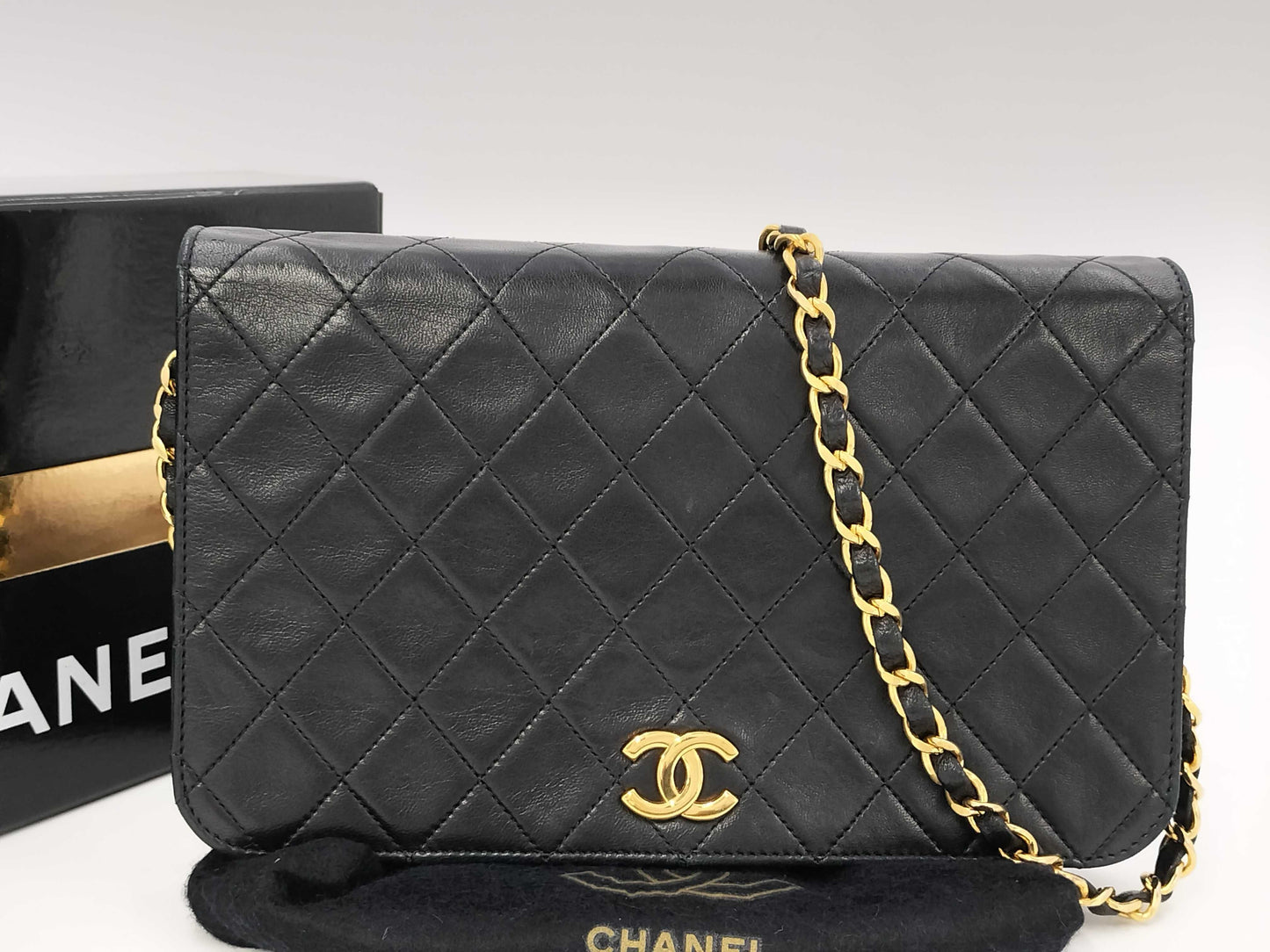 CHANEL Push Lock Shoulder Bag