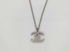 CHANEL Coco Mark Rhinestone Pearl Long C20B Necklace