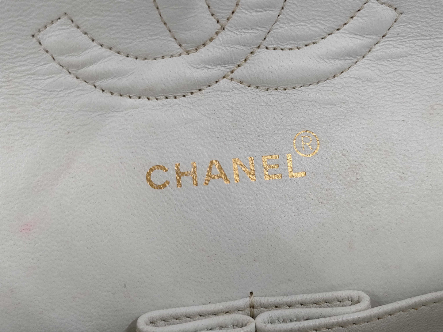 CHANEL Matelasse 25 W Double Flap Chain Shoulder Bag 2081816 with Seal and Card