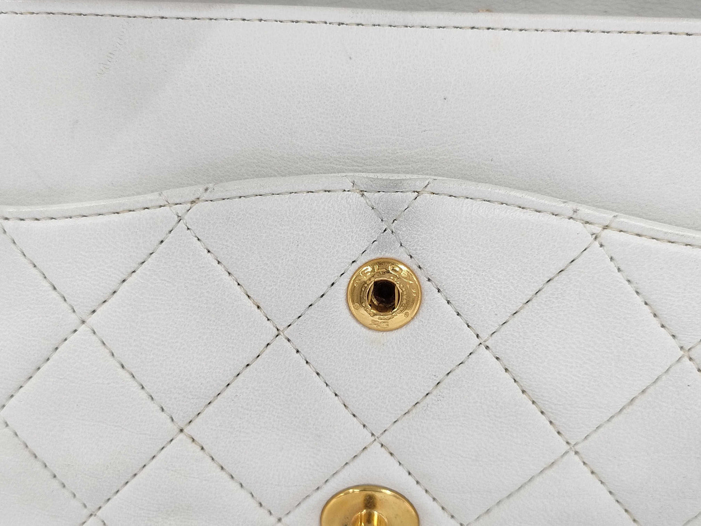 CHANEL Matelasse 25 W Double Flap Chain Shoulder Bag 2081816 with Seal and Card