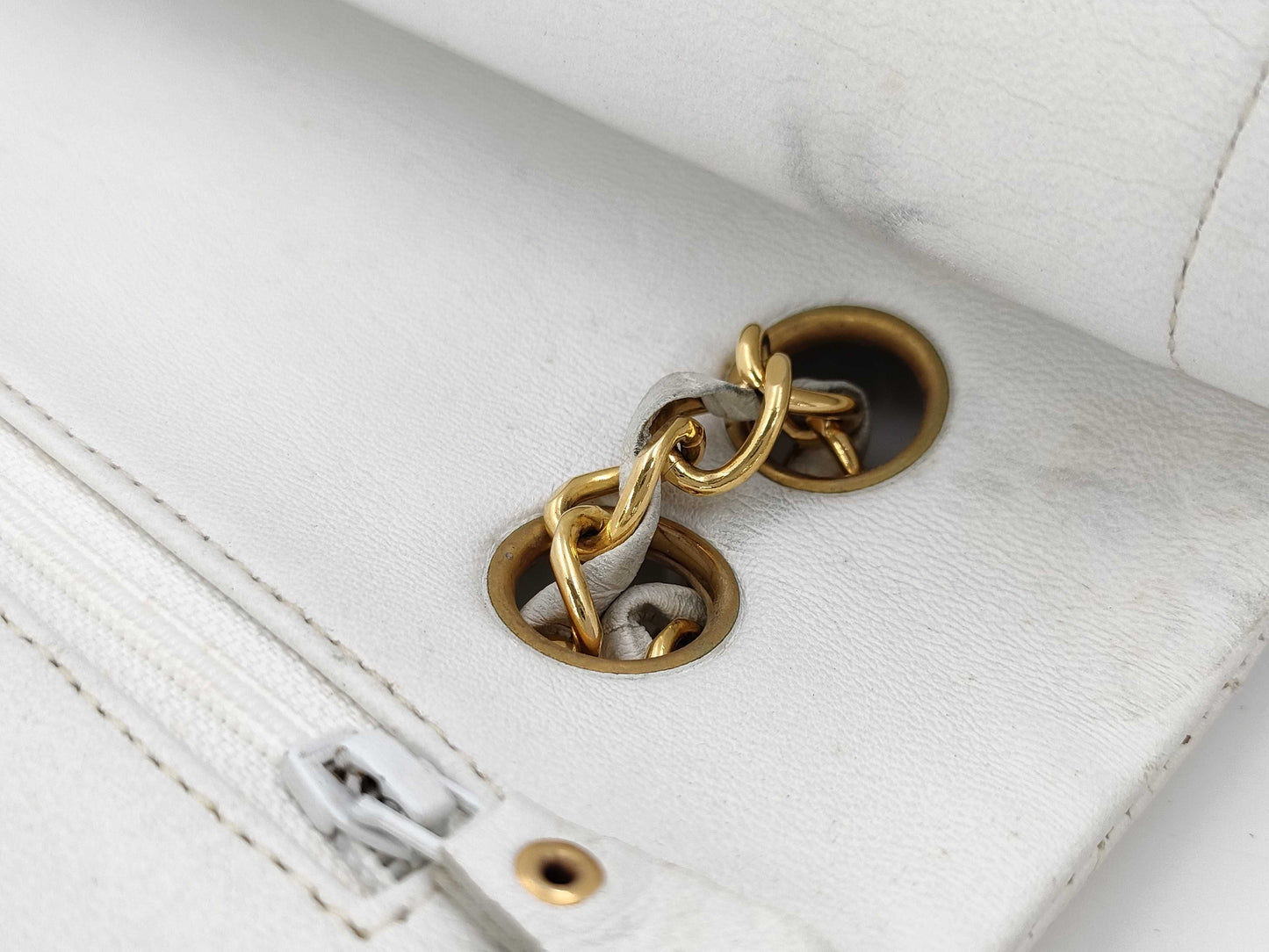 CHANEL Matelasse 25 W Double Flap Chain Shoulder Bag 2081816 with Seal and Card